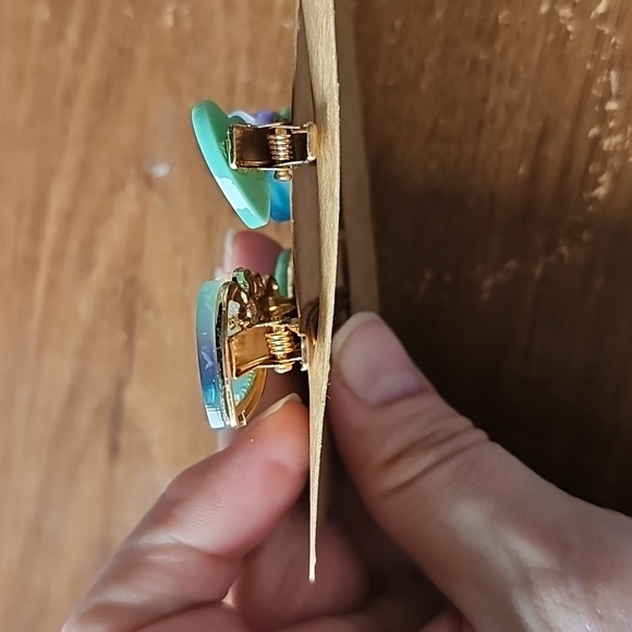 🌞 5 For $25 New Colorful Heart Hair Clip Set Alligator Clip Barrette Wedding - Picture 3 of 3